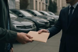 privatleasing prisjusteringsvillkor diskuteras när konsument lämnar kuvert till myndighet utanför rättsbyggnad